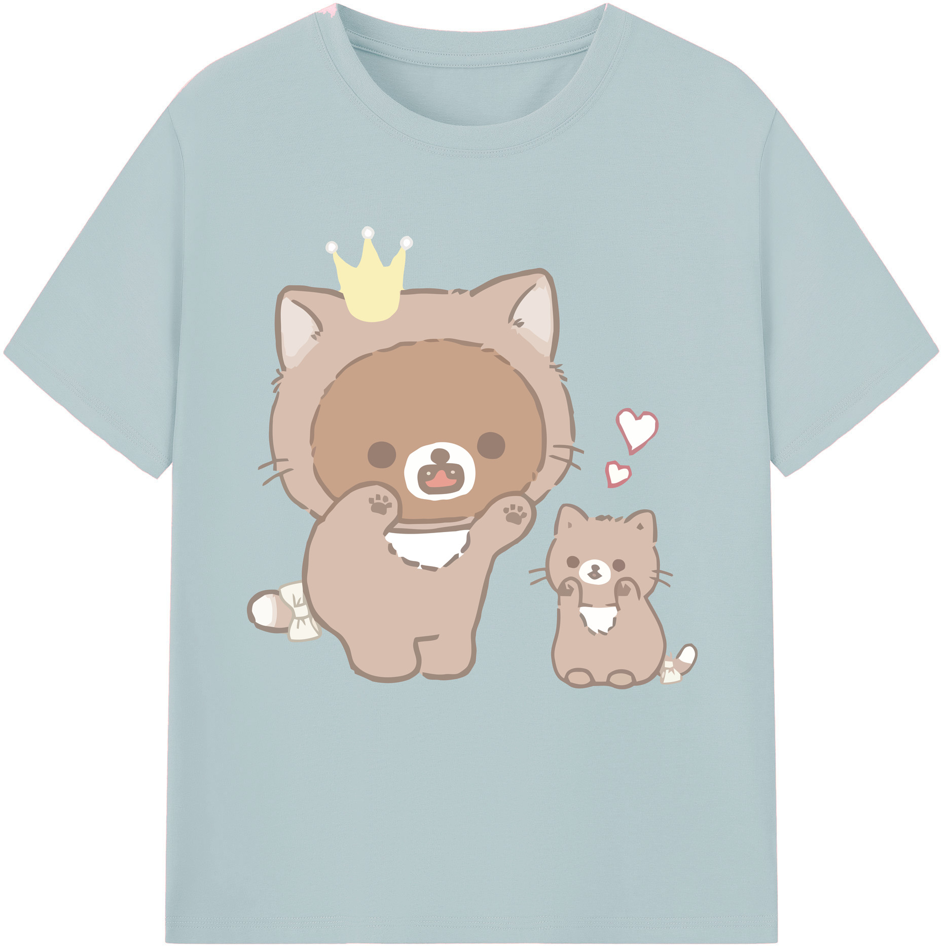 （画像用） リラックマ リラックマ キイロイトリ Rilakkuma Korilakkuma Kiiroitori 綿100％半袖Tシャツ（フロントプリント）